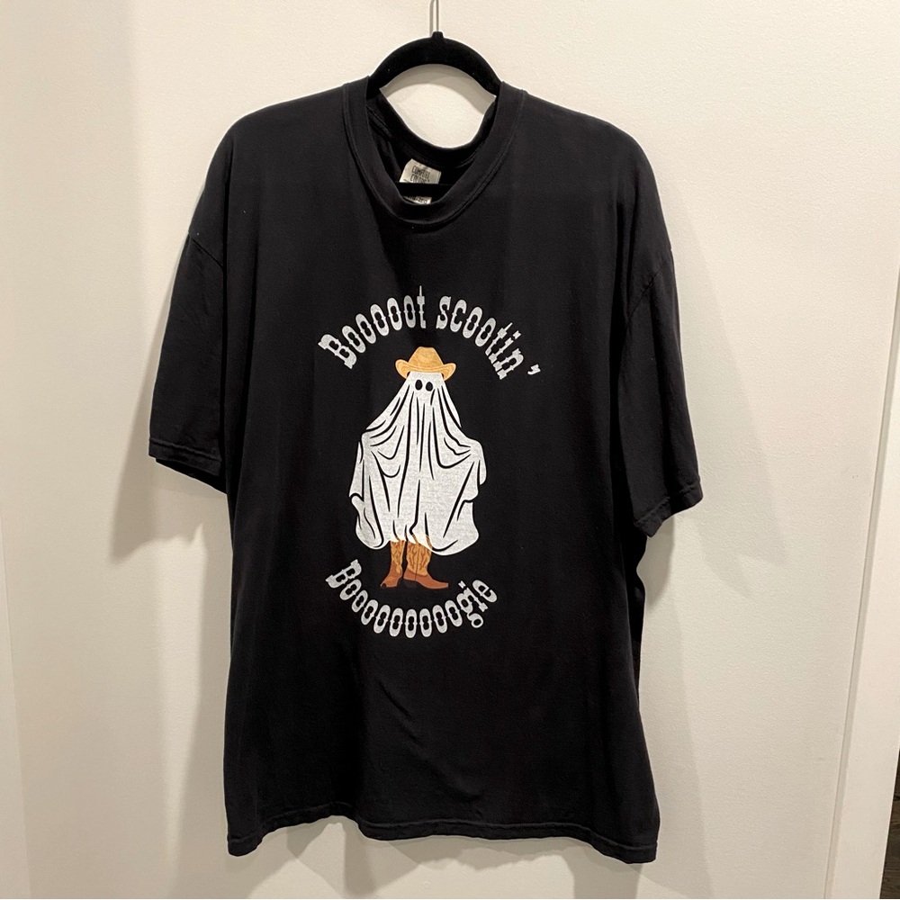 Halloween Boot Scootin Boogie Cowboy Ghost Tee - Size 2XL